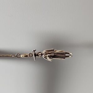 Vintage Gold Tone Sterling Silver Graduation Charm